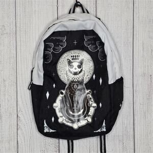 Spencer’s Black Cat Backpack | The Moon | Tarot Gothic Celestial Backpack Bag